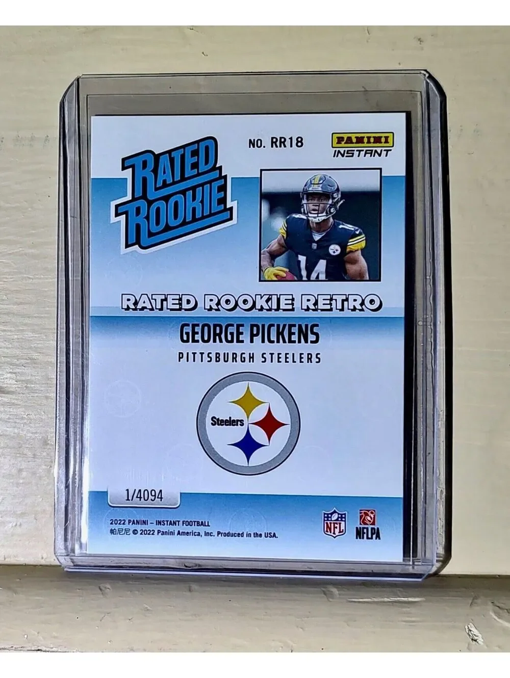 George Pickens 2022 NFL Panini #18 Rated Rookie Retro Football Card 1/4094